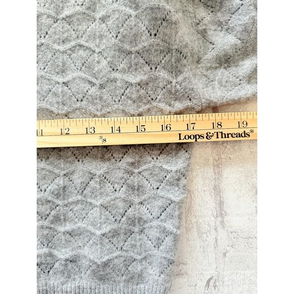 ASTR the Label Textured Turtleneck Wool Blend Light Gray Sweater Sz XS - Picture 6 of 9